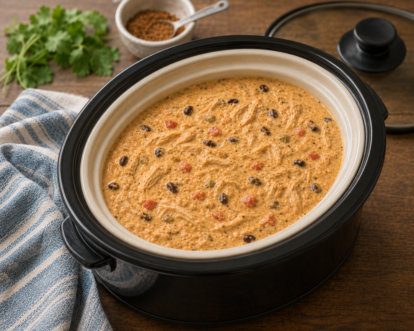Cheesy Chicken Fajita Soup (Gluten Free + Low Carb)