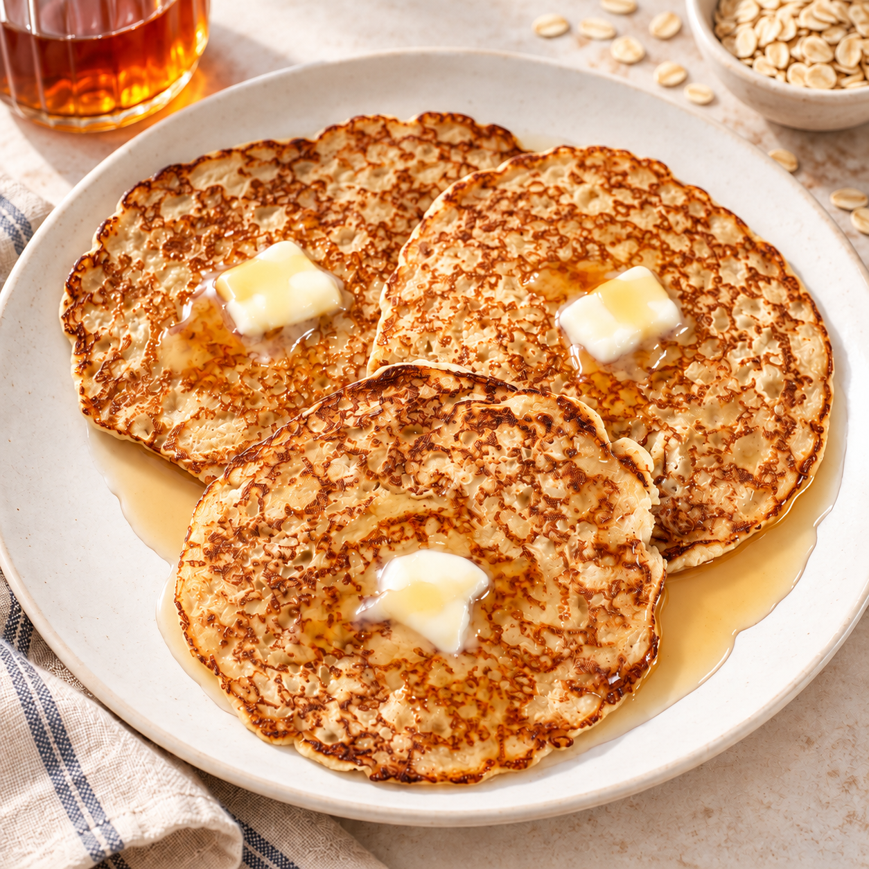 Healthy Oatmeal Pancakes (Gluten Free and Easy!)