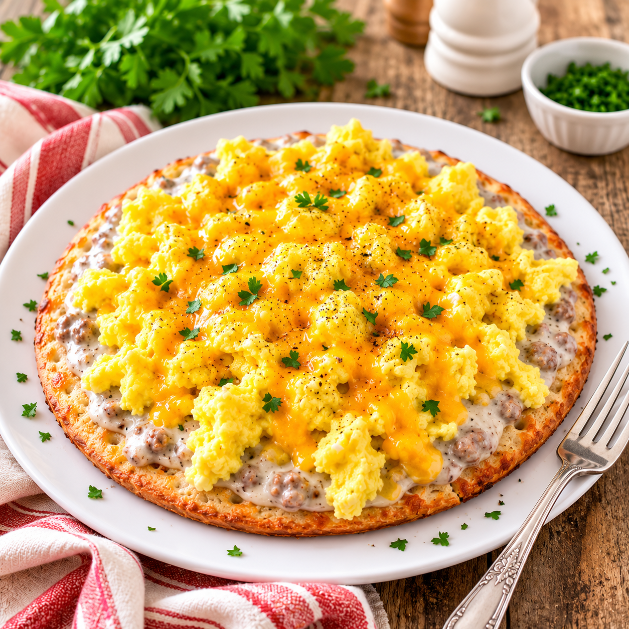 Gluten Free Breakfast Pizza (Easy Weekend Breakfast Recipe)