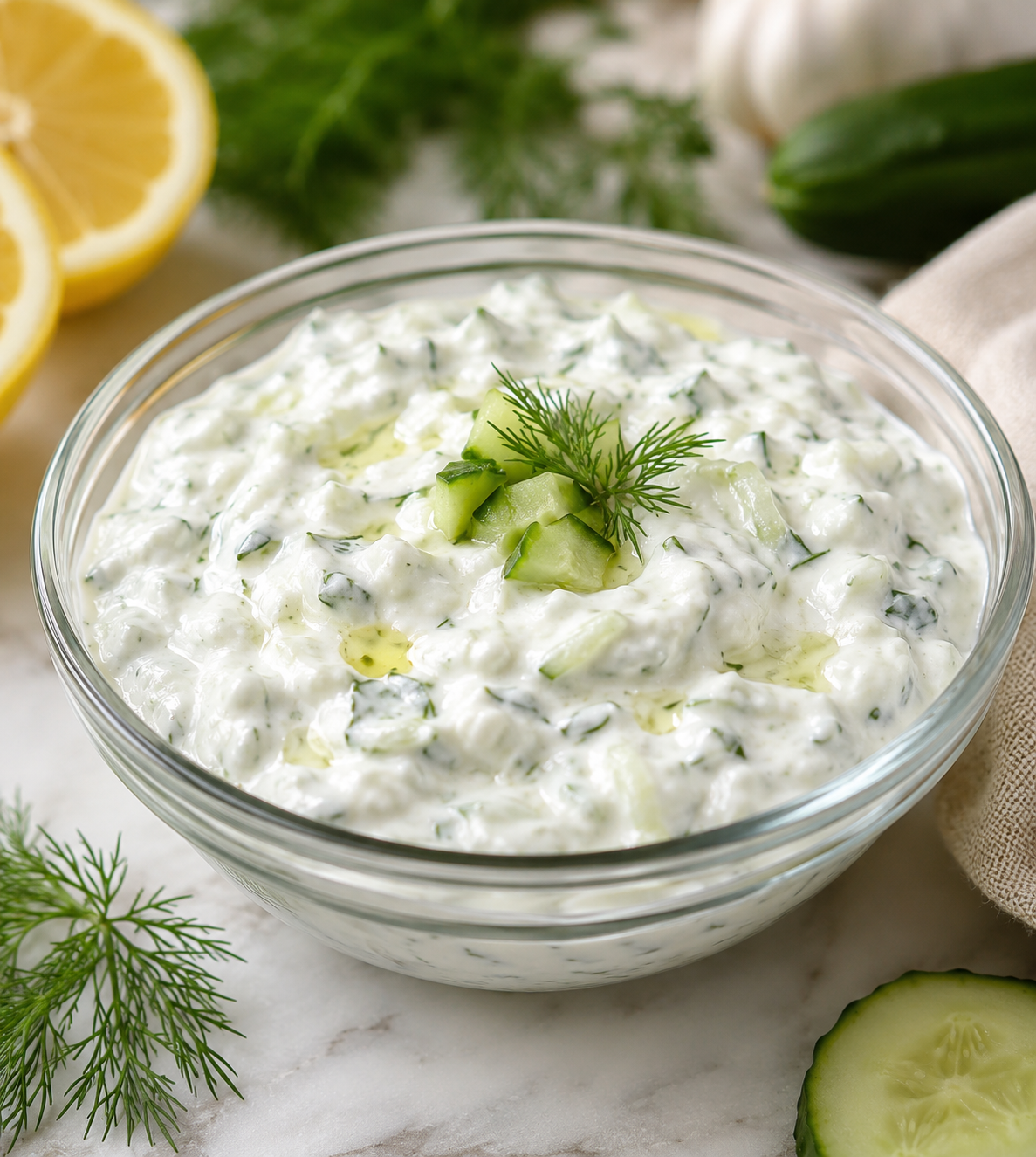 The Best Homemade Tzatziki Sauce (Easy, Fresh & Gluten Free)