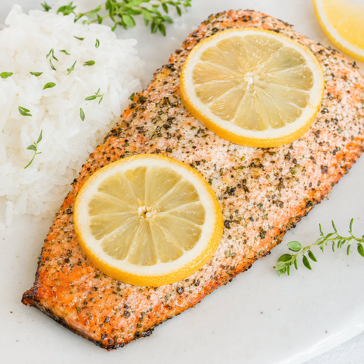 Healthy Lemon Salmon (Gluten Free and Dairy Free)