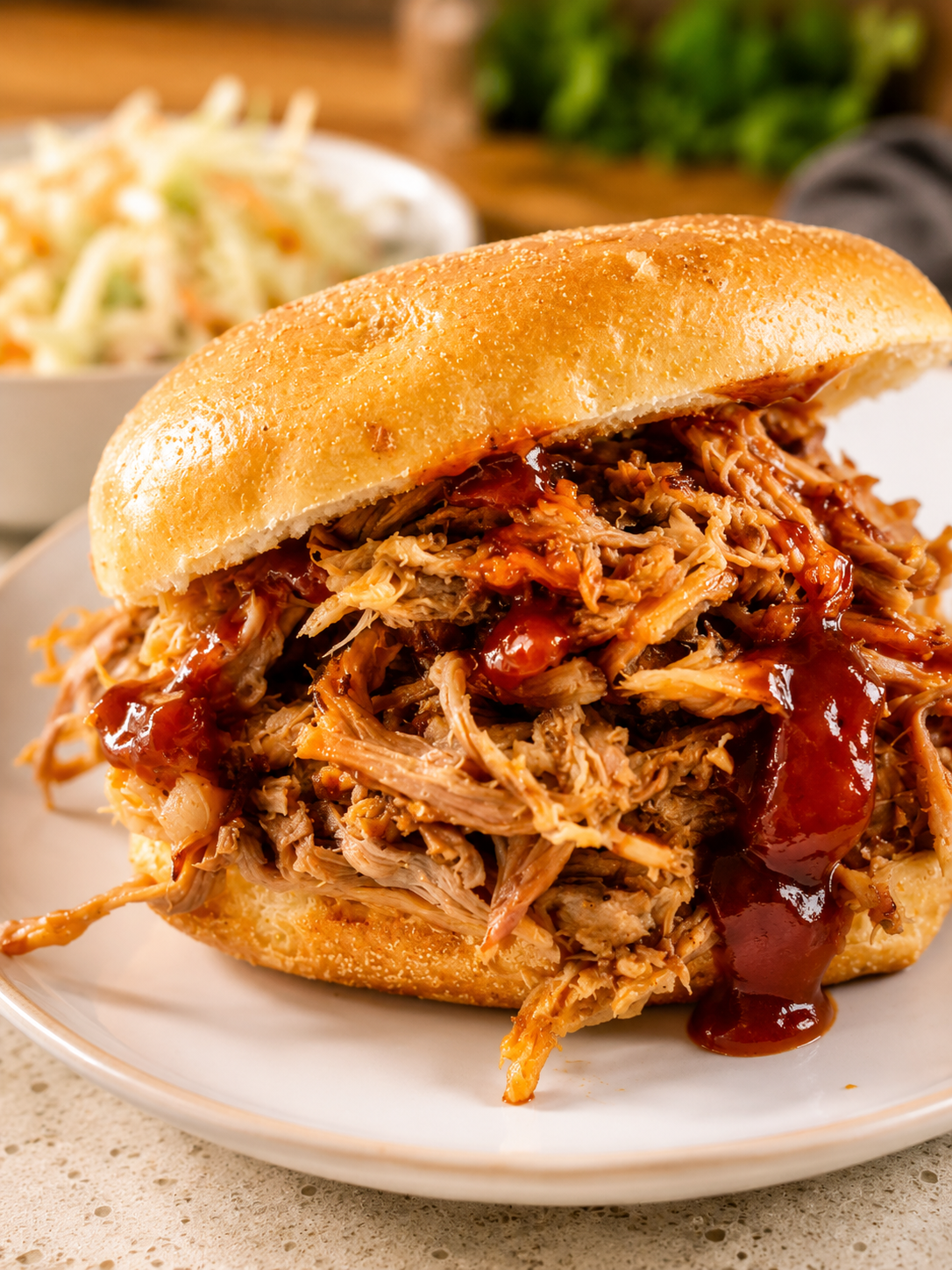 Easy Slow Cooker Pulled Pork (Gluten Free + Low Carb)