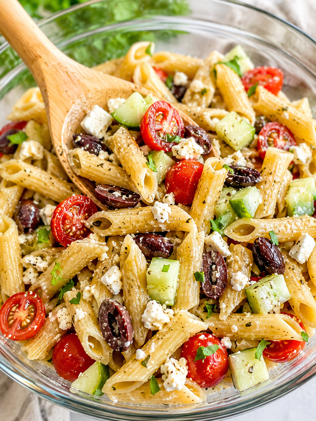 Gluten Free Greek Pasta Salad (Easy Mediterranean Side Dish)