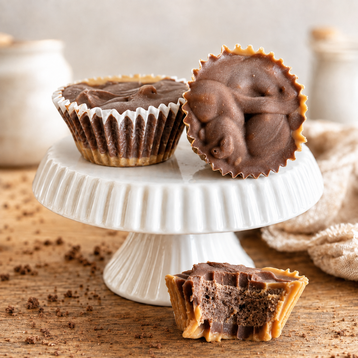 Low Carb Peanut Butter Chocolate Freezer Fudge