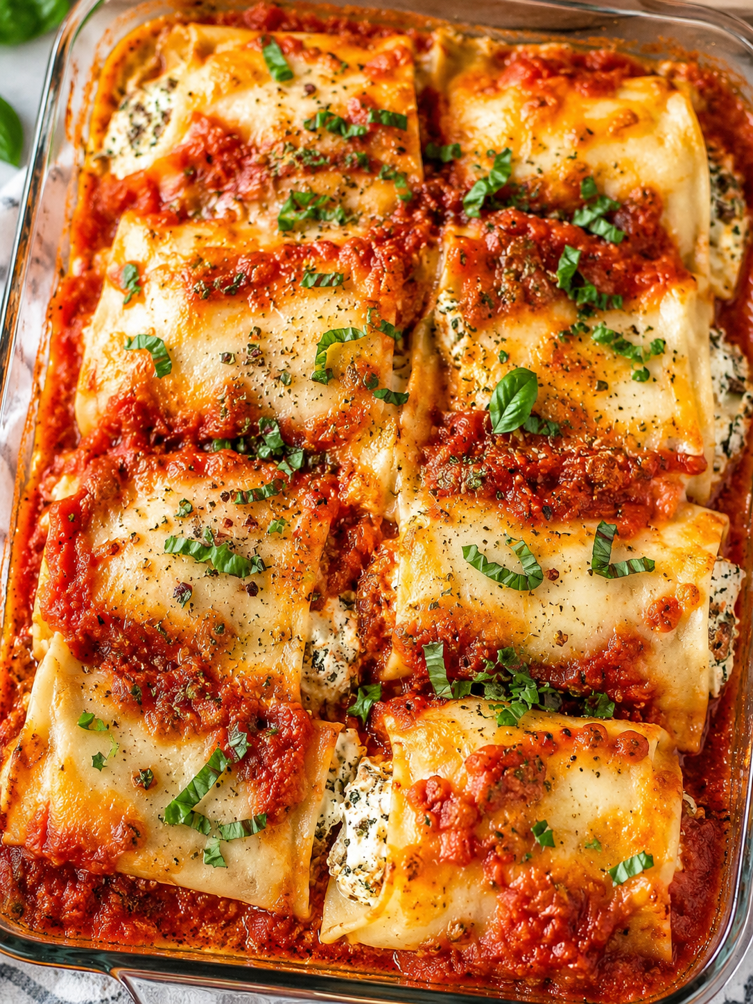 Gluten Free Skinny Lasagna Roll Ups