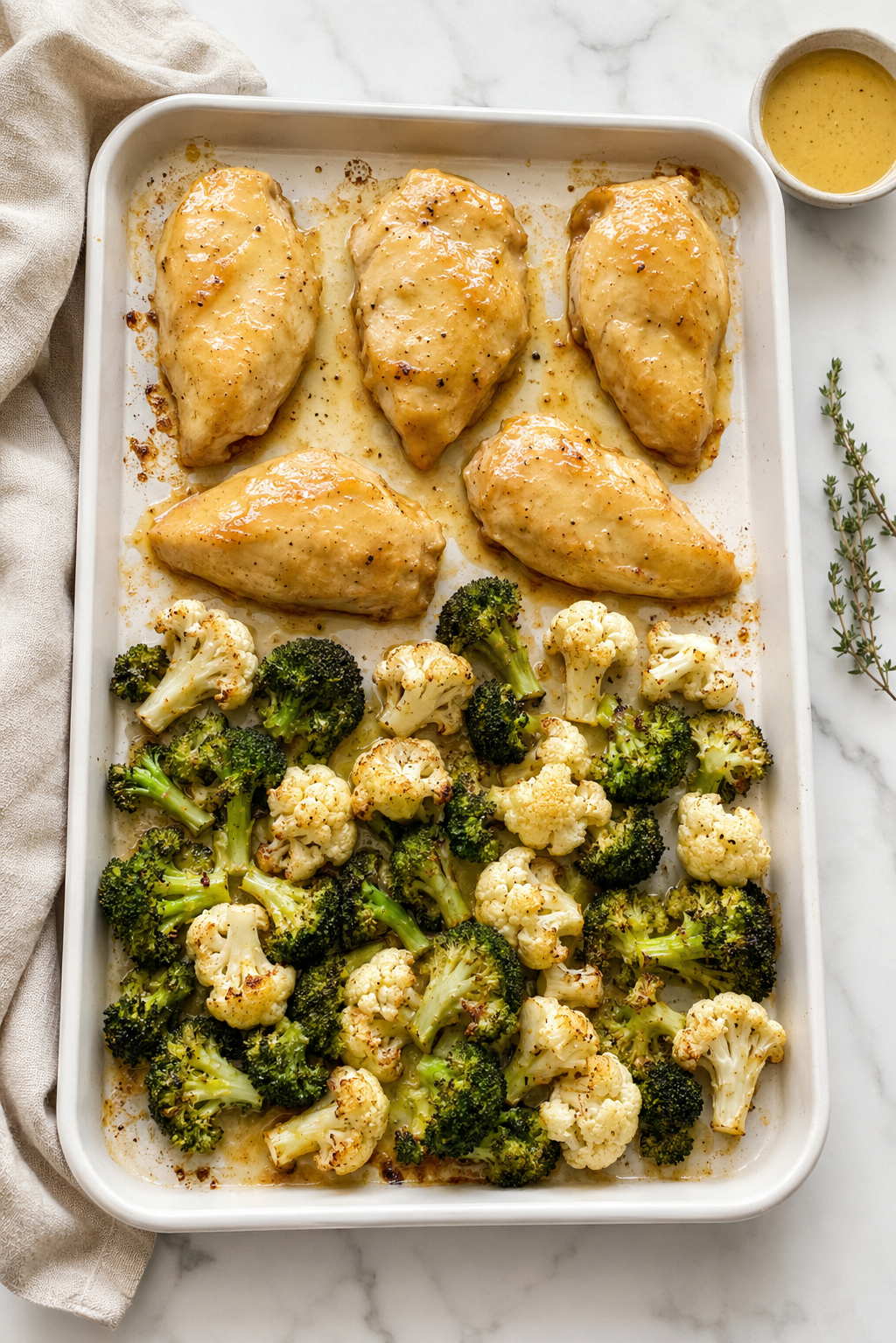 Sheet Pan Honey Mustard Chicken and Veggies
