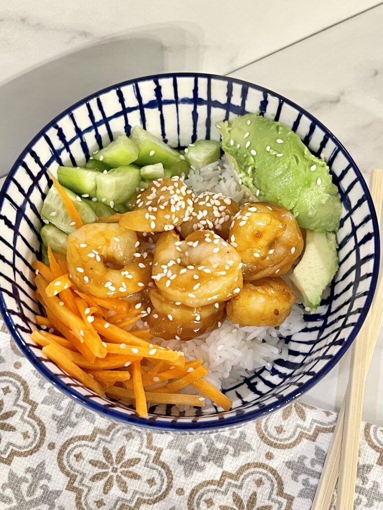 shrimp sushi bowl gluten free 