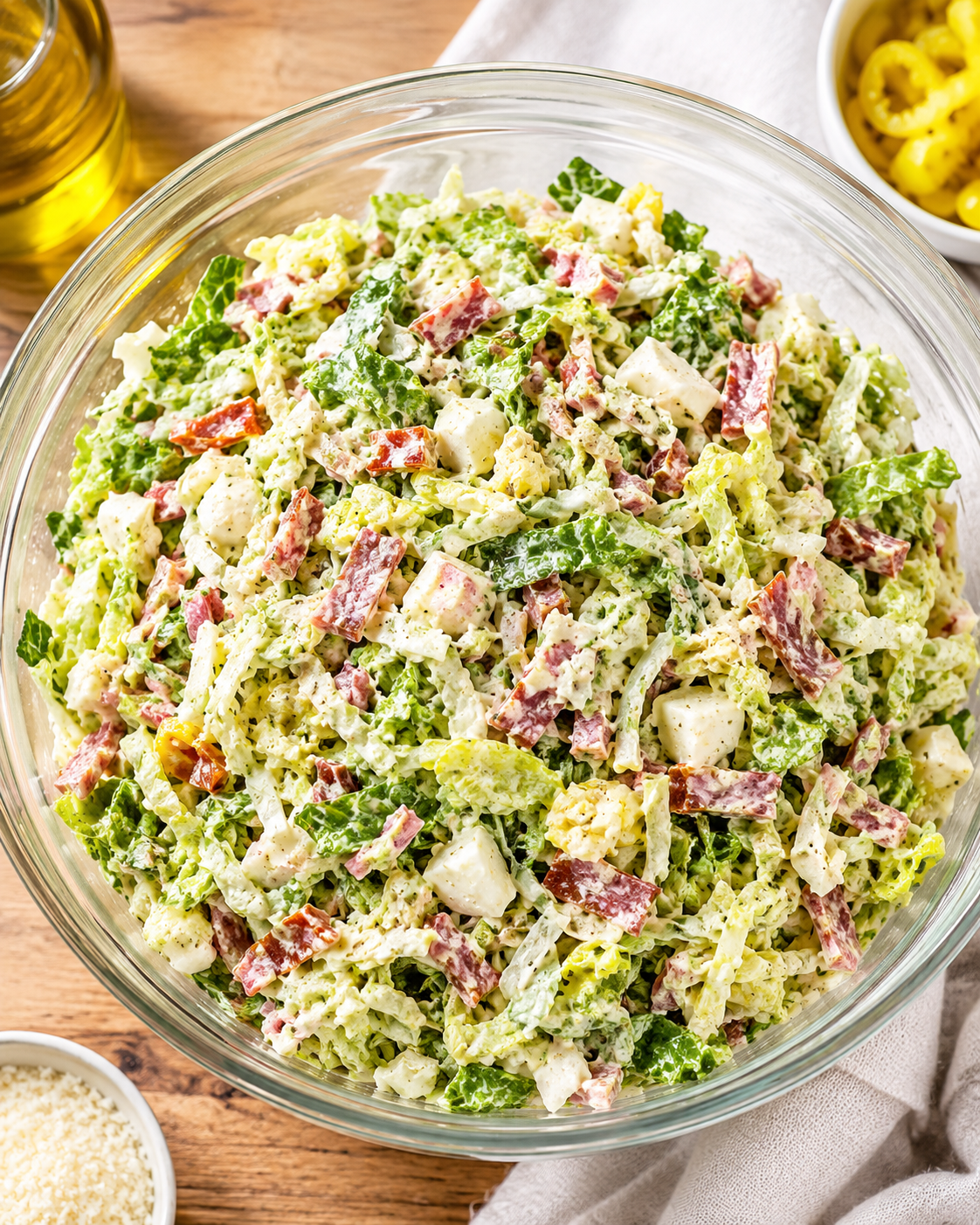 Gluten Free Grinder Salad (One Bowl, Minimal Cleanup!)