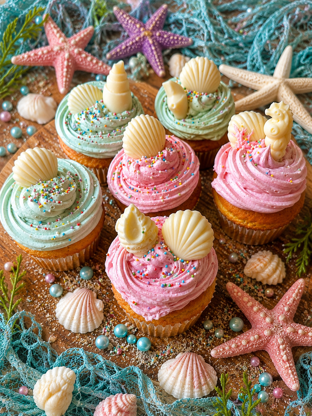 Under the Sea Gluten Free Cupcakes (Inspired by Disney’s The Little Mermaid)